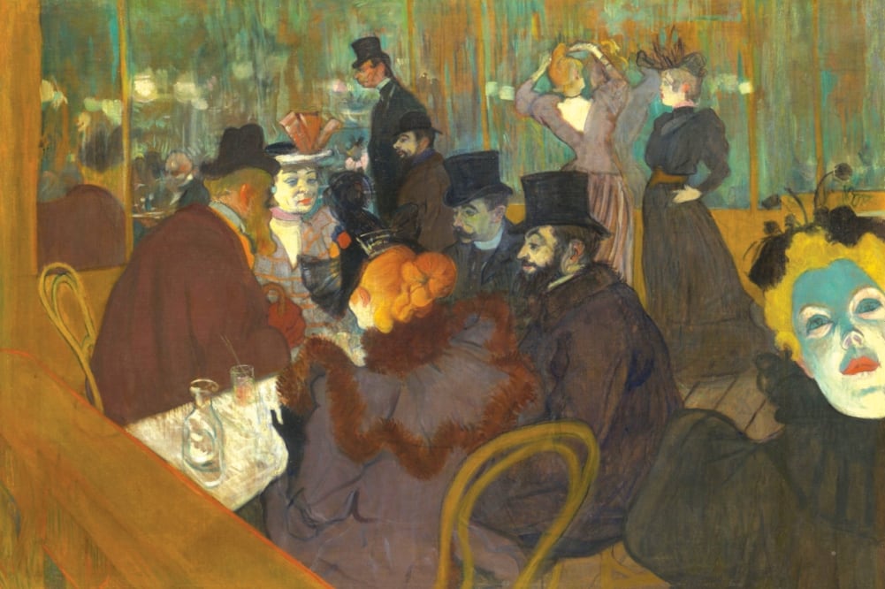 Au Moulin Rouge de Toulouse-Lautrec se exhibe en la exposición (MUSEO DE ORSAY)