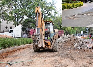 Rehacen “obras mal hechas” en glorieta de Rubén Darío