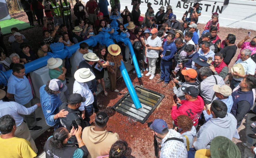Rehabilitan pozo San Agustín en Ecatepec para abastecer agua; beneficiará a más de 19 mil habitantes. Foto: Especial
