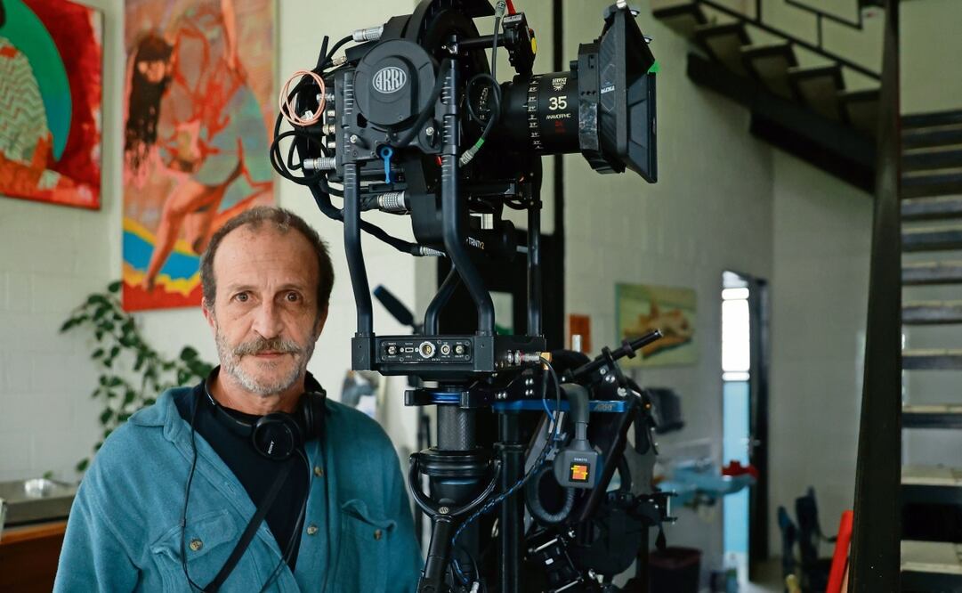 El actor, quien sólo había dirigido algunos episodios de series, concluyó el rodaje este fin de semana. Foto: Fernanda Rojas/ EL UNIVERSAL