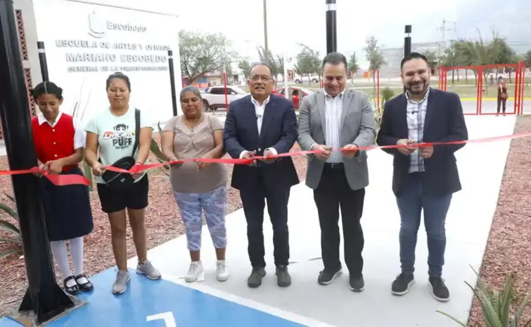 Inauguran la primera Escuela de Artes y Oficios en Escobedo, Nuevo León (24/09/2025). Foto: Especial