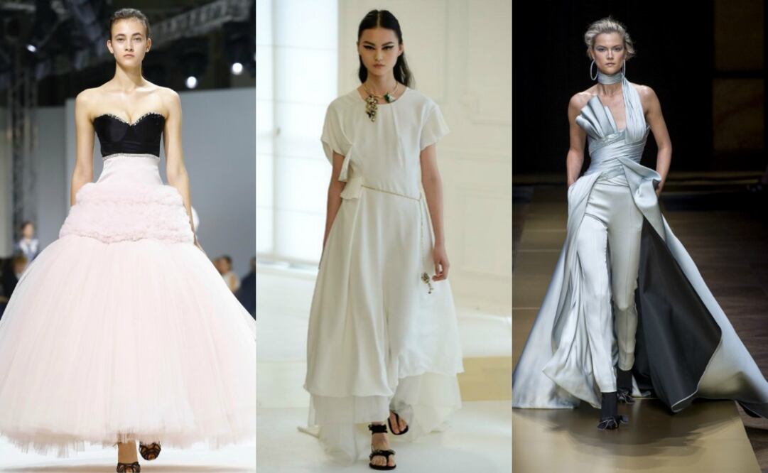 Prendas de Giambattista Valli, Dior y Atelier Versace en la Semana de la Alta Costura.