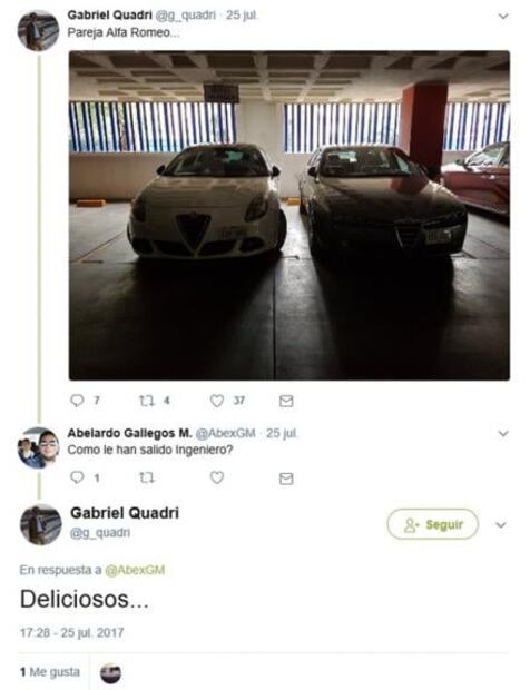 El Alfa Romeo "delicioso" de Quadri
