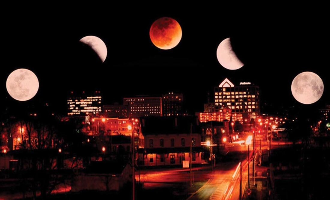 El eclipse de la 'Luna de sangre'