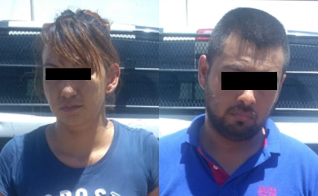 A los detenidos les fue asegurado tres billetes falsos, dos de ellos de 500 pesos y uno de 100 pesos en la colonia Las Dunas, en Hermosillo. Foto: FGR Sonora