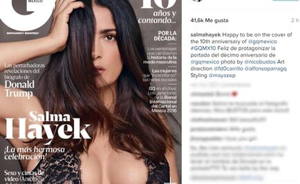 Salma Hayek, sexy en portada de revista