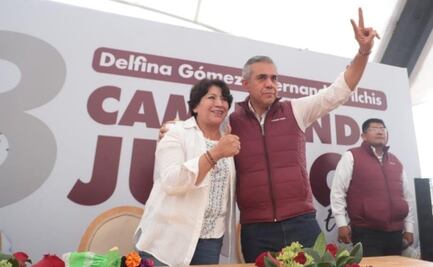 Delfina Gómez reaparece en evento del alcalde de Ecatepec