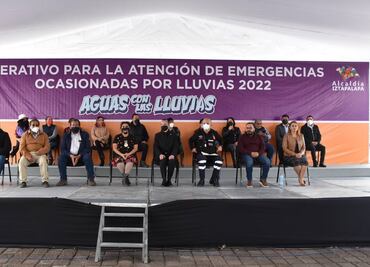 Atenderán 38 puntos de mayor riesgos por temporada de lluvias en Iztapalapa