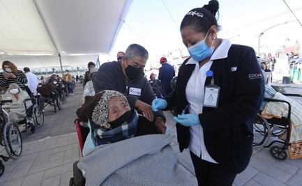 "Por fin voy a ver a mis cuatro hijos": Mujer de 104 años se vacuna contra Covid-19 en Lerma