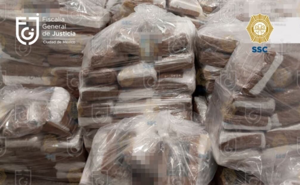 Fiscalía CDMX alista proceso para pedir vinculación a proceso de detenidos en decomiso histórico de cocaína