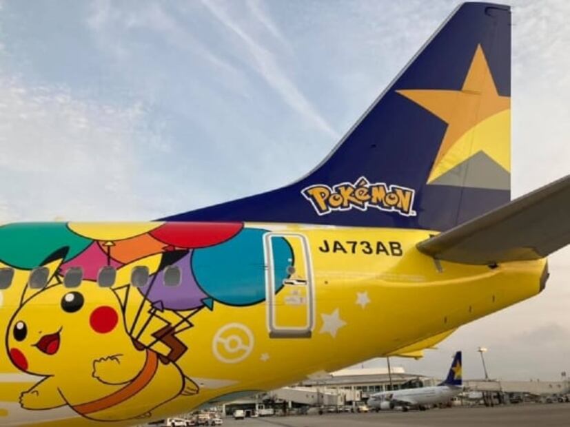 FOTOS: Así es el nuevo avión de Pikachu