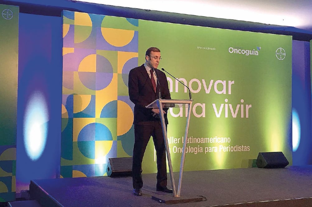 Proyección. Mark Rutstein, vicepresidente de Bayer Global, indicó que se espera un alza de 70% en casos de cáncer para 2030. (MIGUEL ÁNGEL PALLARES. EL UNIVERSAL)