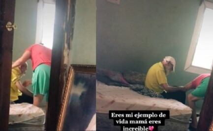Viral: su esposo la abandonó, pero ella no dejó de cuidar a su ex suegro de 98 años    