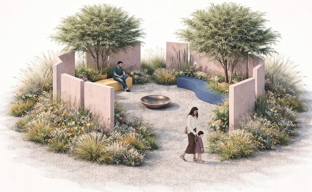 Cada instalación floral representa un concepto distinto de el "Jardín Mexicano". Foto: FYJA 2026