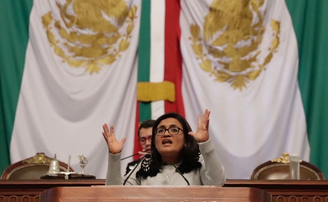 La diputada Aleida Alavez durante la sesión de la Asamblea Legislativa. (Foto: Ivan Stephens/El Universal)