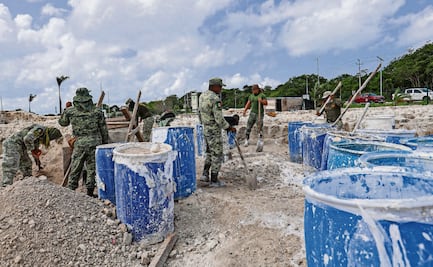 Tropa militar realiza trabajo arqueológico en Campeche