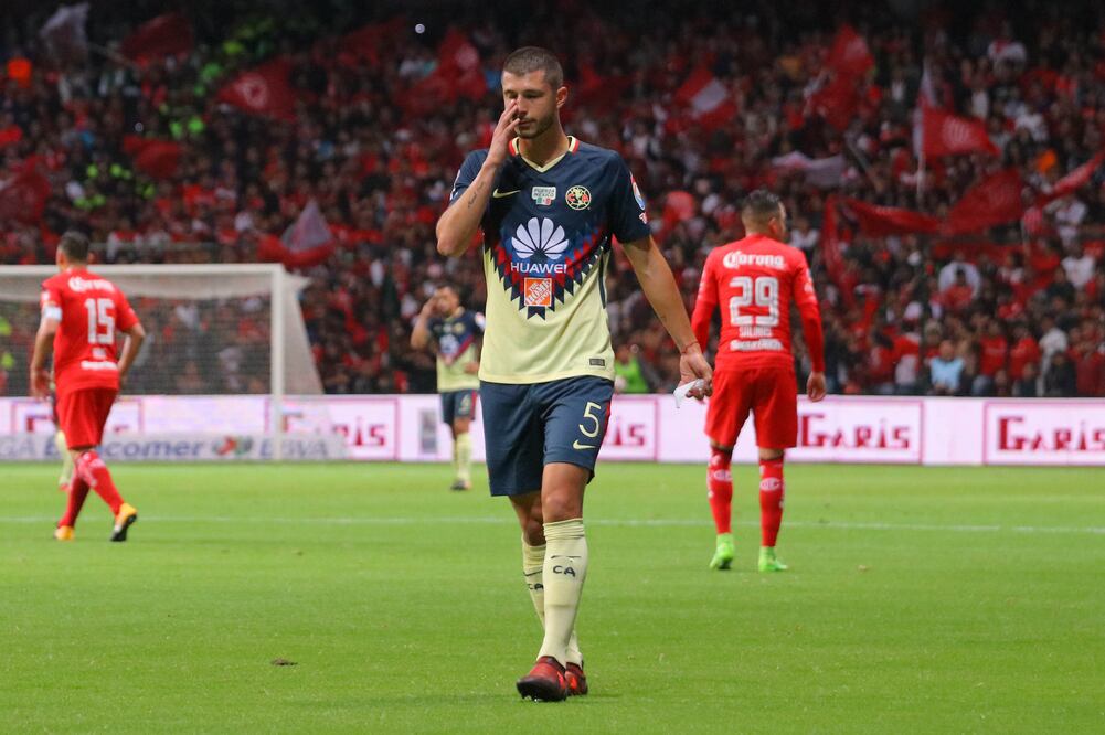 Imago7. Guido Rodríguez en partido del América ante Toluca