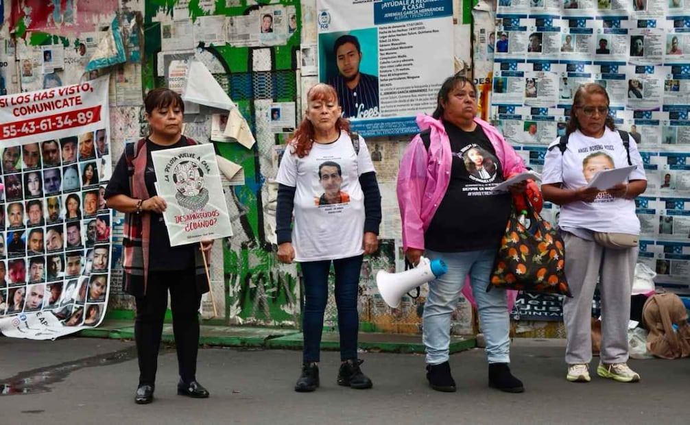 Madres buscadoras en la Glorieta de las Desaparecidas y los Desaparecidos. Foto: Valente Rosas / EL UNIVERSAL