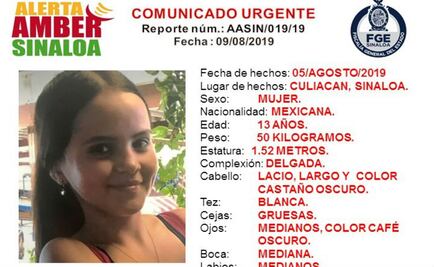 Activan Alerta Amber por desaparición de María Elena de 13 años