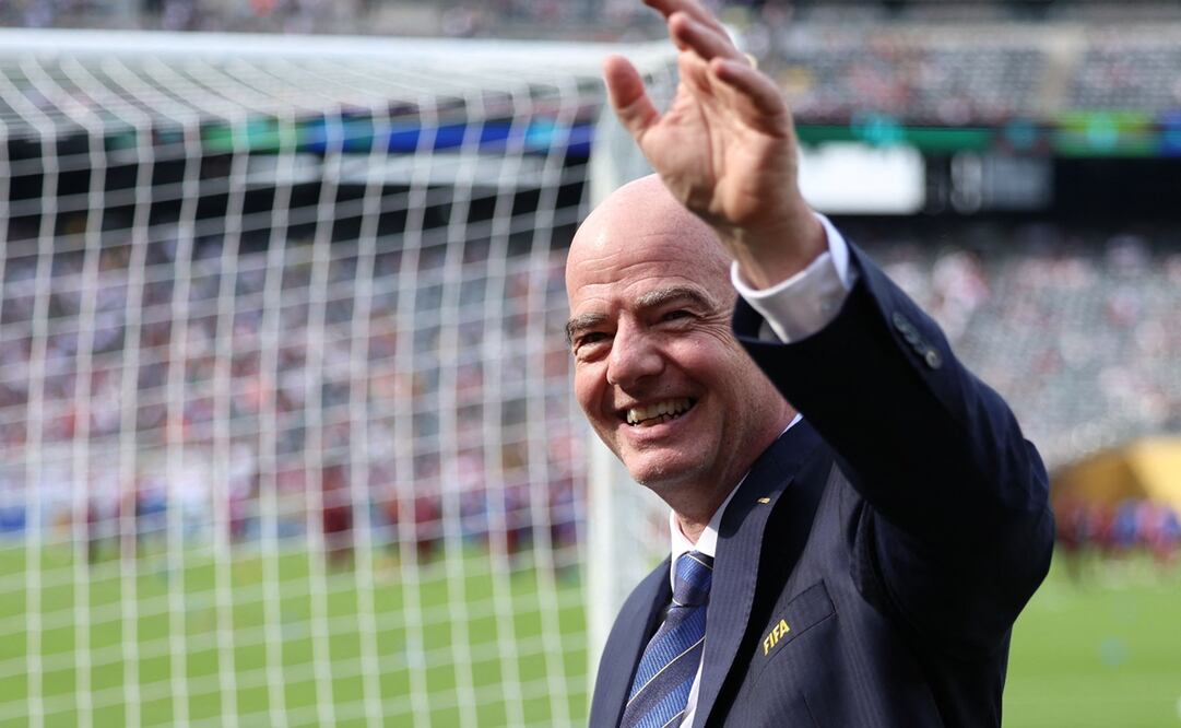 Gianni Infantino "celebra" bicampeonato de México en la Copa Oro / Foto: AFP