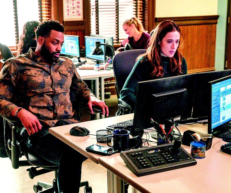 Marina Squerciati es parte de Chicago P.D desde 2014, junto con LaRoyce Hawkins, quien da vida a Kevin Atwater. Foto: UNIVERSAL TV