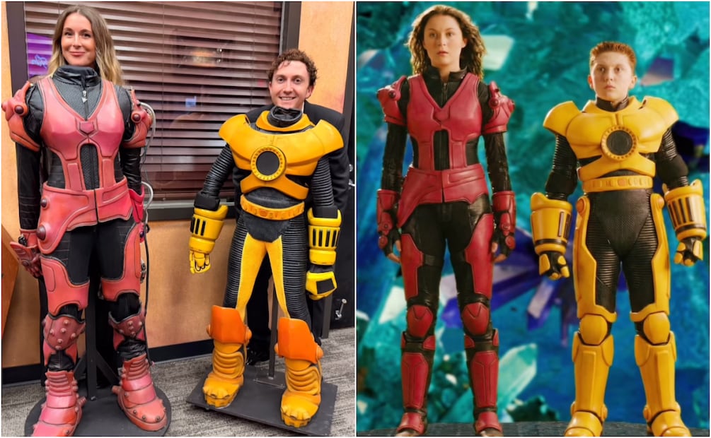 Daryl Sabara y Alexa PeñaVega recrearon algunas de las icónicas escenas de Mini Espías. Foto: Instagram @rodriguez