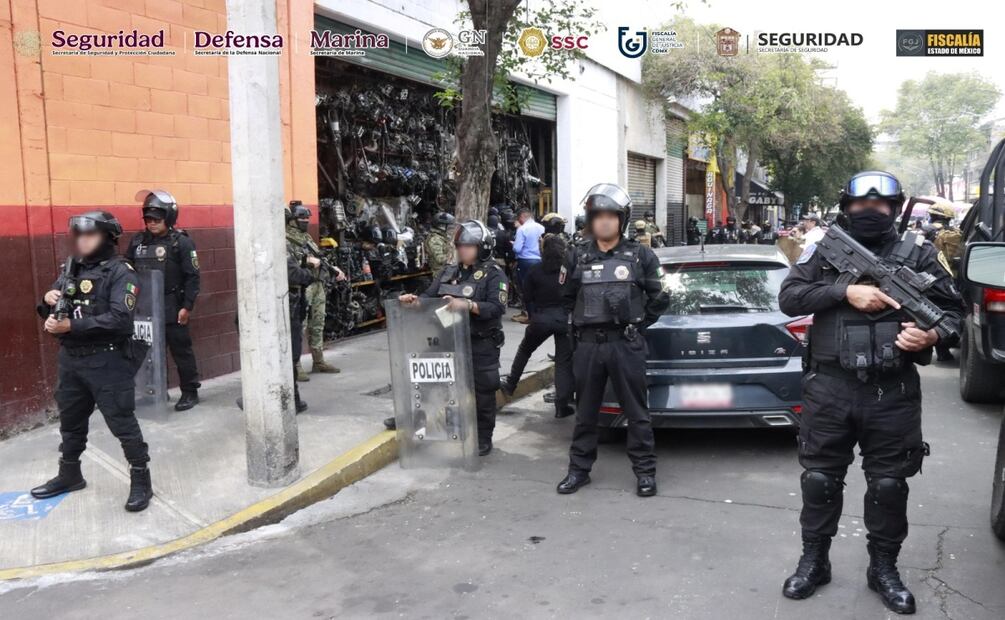 Aseguran autopartes en CDMX y Edomex. Foto: Especial