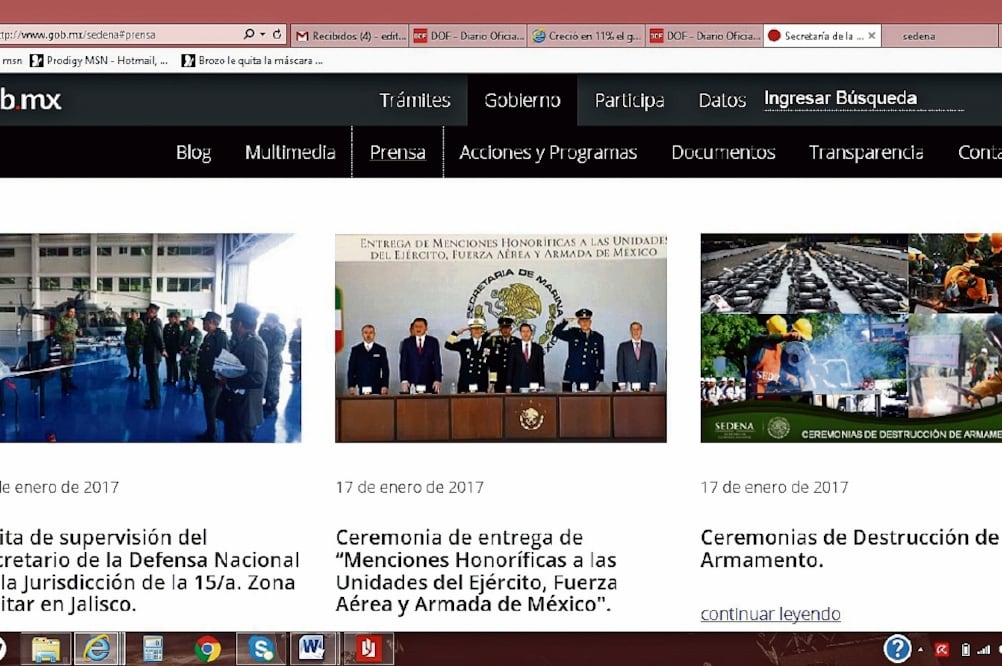 Piden denunciar. La Sedena urge a las víctimas de este falso portal a denunciar los delitos como fraude y extorsión a las autoridades correspondientes (TOMADA DE INTERNET)