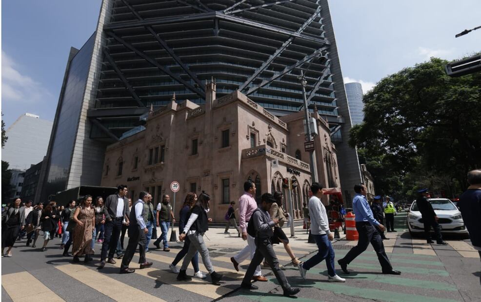 Simulacro de sismo 2024. Foto: Fernanda Rojas/EL UNIVERSAL