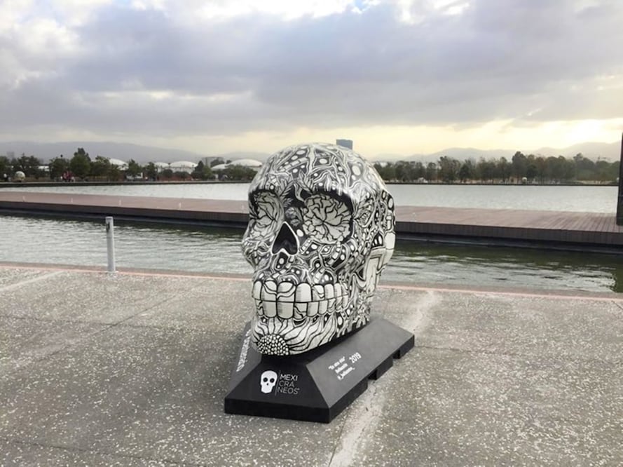 La exposición Mexicráneos está en la alcaldía Miguel Hidalgo de CDMX. / Foto: Cortesía Brenda Bellazetin