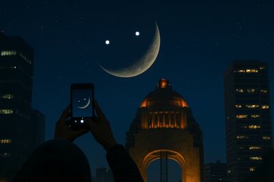 Luna sonriente en México; esta es la hora exacta del espectáculo astronómico de mañana, 25 de abril