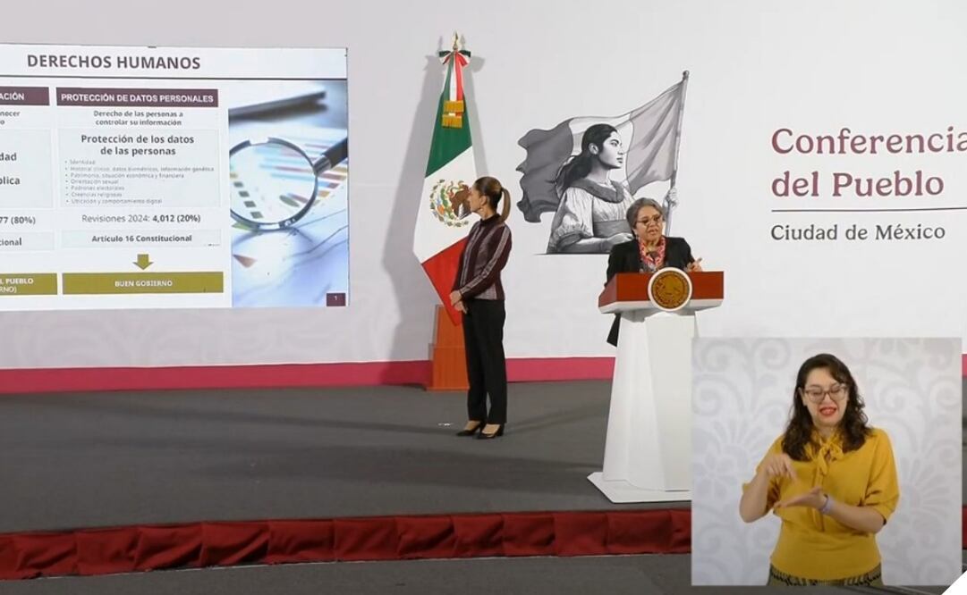 Buenrostro aseguró que se garantizará la protección de datos personales y acceso a la información. Foto: Captura de pantalla