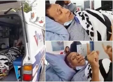 Indigna en Colombia caso de un paciente con cáncer terminal que tuvo que ir a reclamar su pensión en ambulancia
