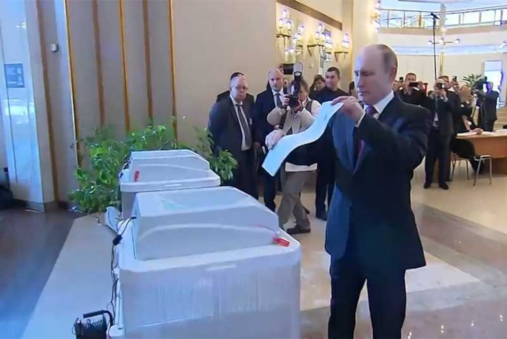 Ucrania tachó de "farsa" los comicios que se realizarán en Rusia del 15 al 17 de marzo, en los que con toda probabilidad Vladimir Putin saldrá reelecto. Imagen: Ilustrativa