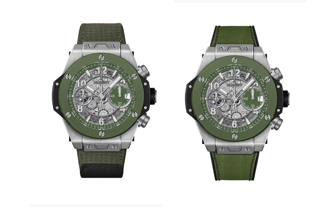 Las dos versiones de Big Bang Unico Titanium Green Ceramic Mexico