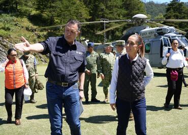 Sheinbaum inicia en Querétaro segundo día de recorrido tras lluvias; “hay presupuesto para apoyar a familias”, afirma