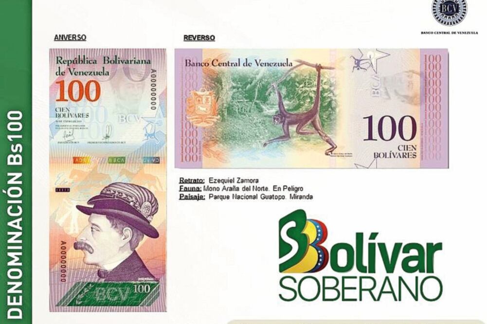 El Banco Central de Venezuela difundió en Twitter las fotos de los billetes que entran en circulación en junio. (TOMADA DE TWITTER)