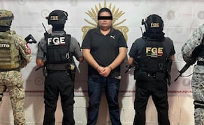 Es detenido Said “N”, comisario municipal de Xaltianguis, por su presunta implicación en el homicidio de un elemento de la Guardia Nacional (15/09/2026) Foto: @FGEGuerrero