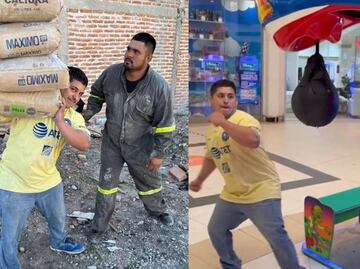 El albañil más viral de TikTok mide su fuerza contra un mecánico