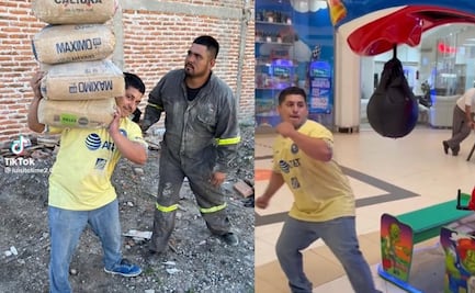 El albañil más viral de TikTok mide su fuerza contra un mecánico