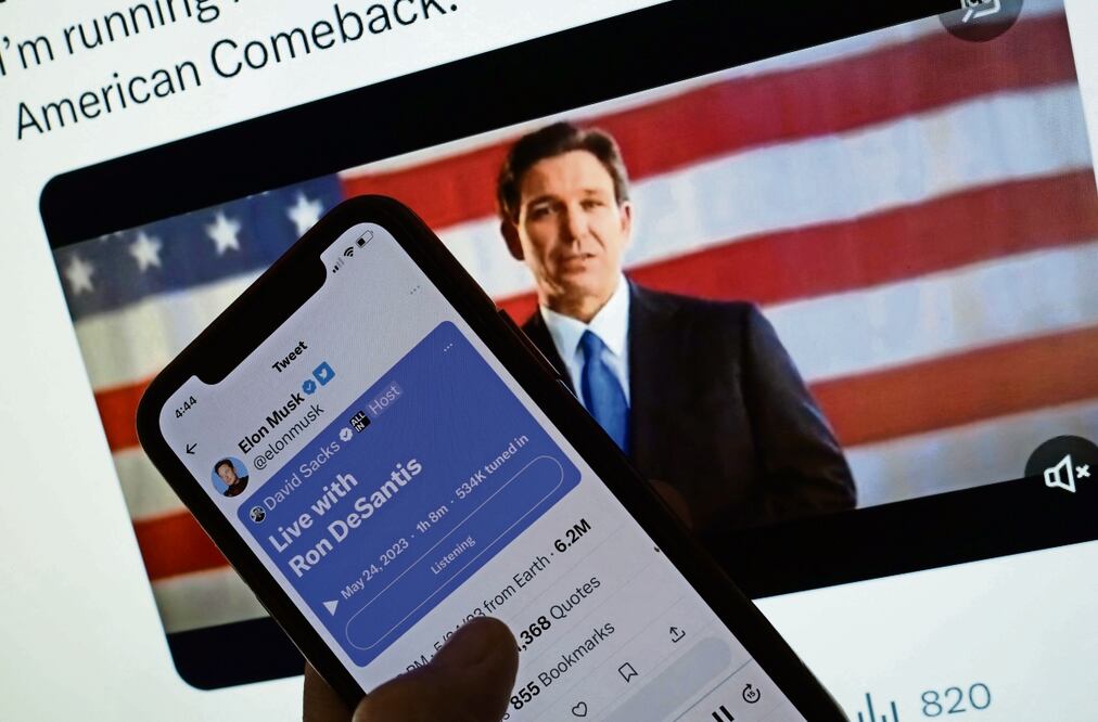El anuncio de Ron DeSantis se dio ayer a través de Twitter Spaces.