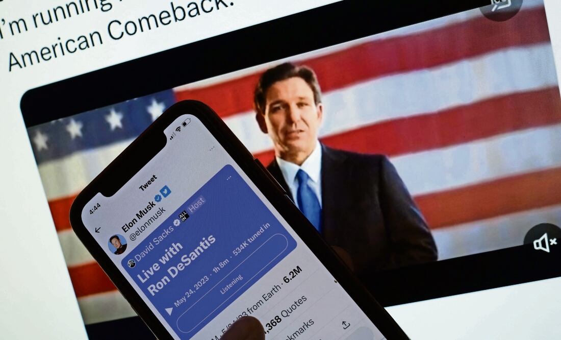 El anuncio de Ron DeSantis se dio ayer a través de Twitter Spaces.