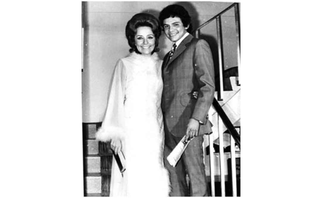 Natalia “Kiki” Herrera Calles y José José. Foto: Archivo