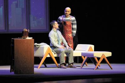 Dupeyron charla y recuerda en escena