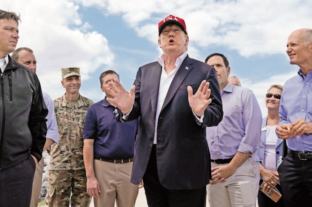 Donald Trump, mandatario de Estados Unidos, el 29 de marzo, en Florida. / JOSHUA ROBERTS. REUTERS