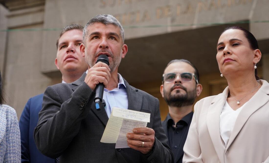 Alcaldes del PAN presentan controversia constitucional contra la nueva Ley de Transparencia (06/05/2025). Foto: Especial