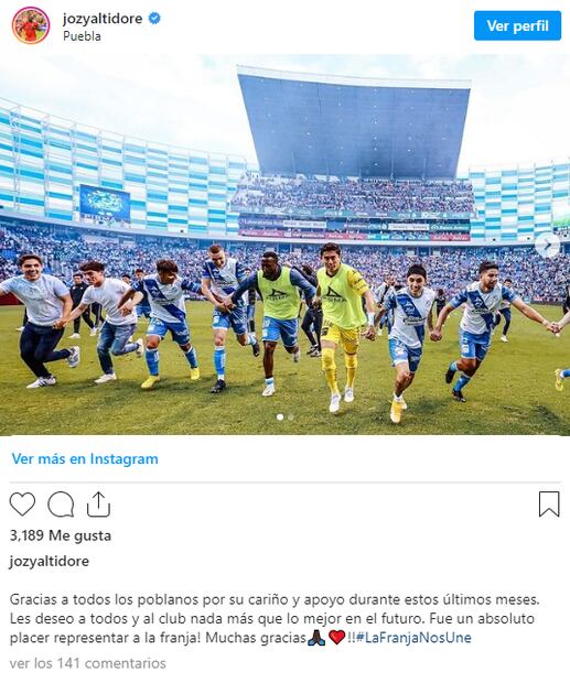 Figura del Club Puebla abandona al equipo tras la goleada ante América