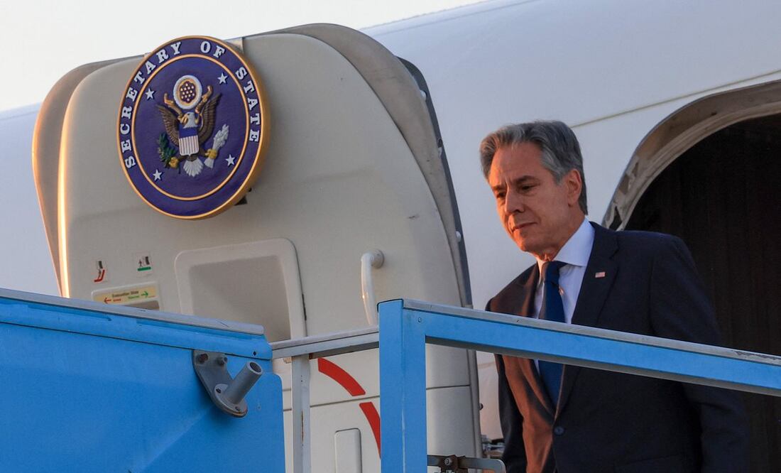 Antony Blinken en Israel. Foto: AFP