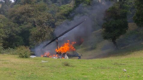 Integrantes del PVEM, pasajeros del helicóptero desplomado en Veracruz