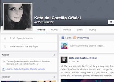 Del Castillo renueva su cuenta en Facebook